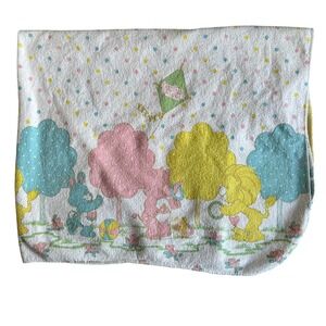 Vintage 1985 Care Bear Cousins Receiving Blanket Newborn Baby Gender Neutral